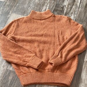 Women’s Aerie Cozy Orange Knit Sweater